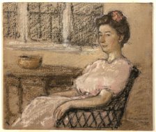 Seated Woman in Pink, 1902. Creator: Elmer Livingston MacRae.