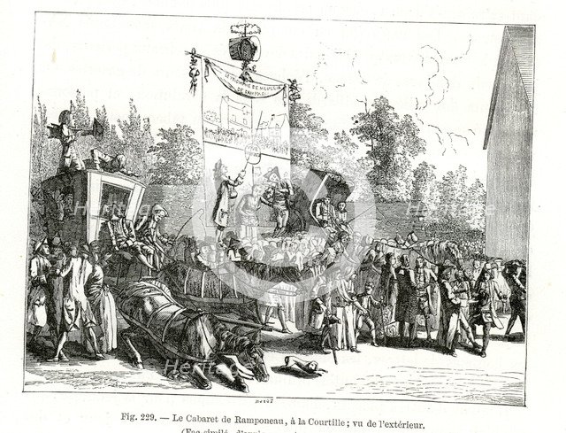 The Cabaret Of Ramponneau, (1885). Artist: Unknown
