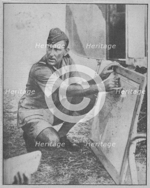 'He Knocked out the Luftwaffe in the Mediterranean', 1943-44. Artist: Unknown.