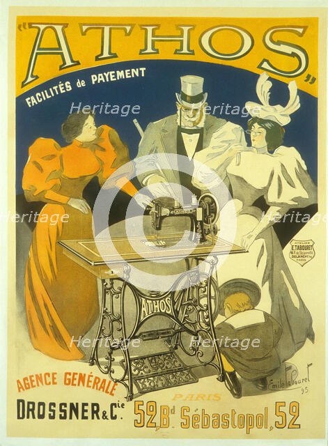 Athos, 1895. Creator: Tabouret, Émile (1850-1927).