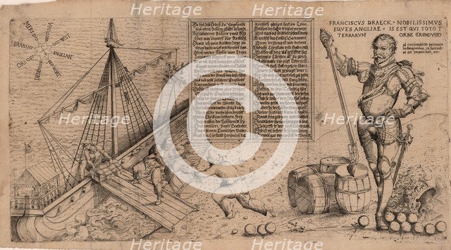 Sir Francis Drake, ca 1588. Creator: Anonymous.