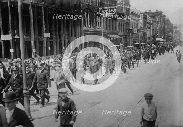 Cincinnati Streetcar Strikers, between c1910 and c1915. Creator: Bain News Service.