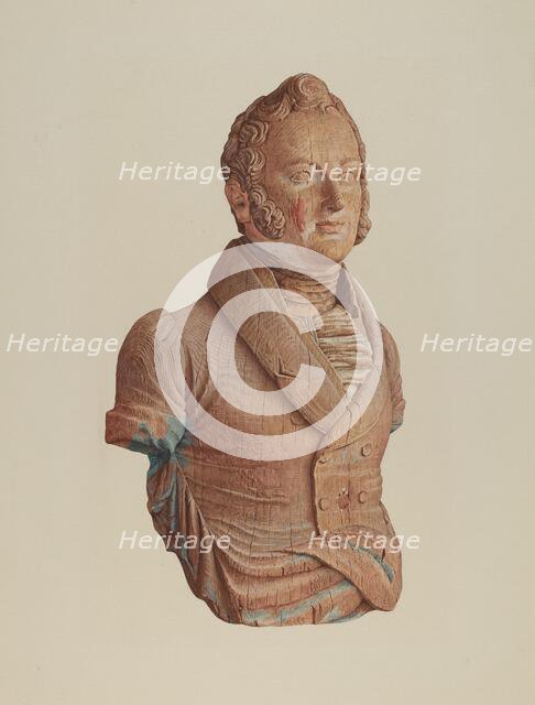 Figurehead, c. 1938. Creator: Elizabeth Moutal.