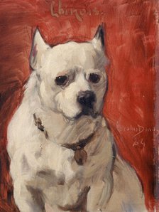 The "Chinese" dog, 1884. Creator: Charles Emile Auguste Carolus-Duran.