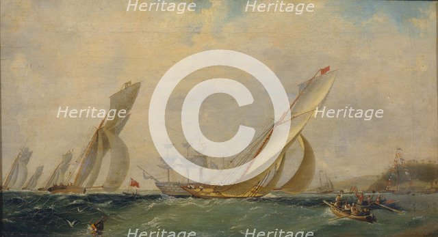 Frigate on a sea, 1838. Artist: Aivazovsky, Ivan Konstantinovich (1817-1900)