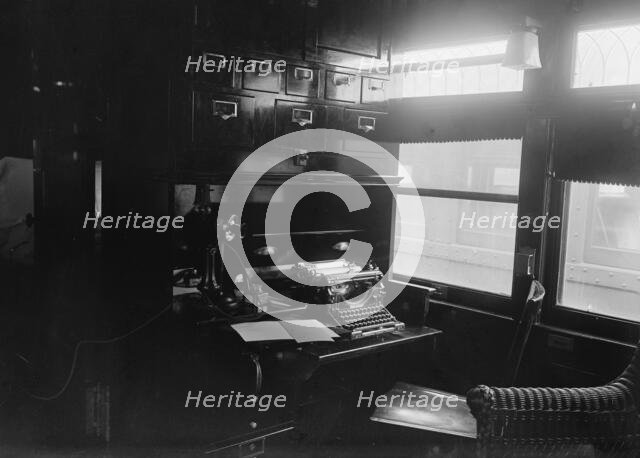 Red Cross, American - Sanitary Railroad Car, 1917. Creator: Harris & Ewing.