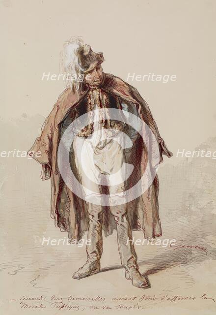 Man in Costume, 1859-1860. Creator: Paul Gavarni.