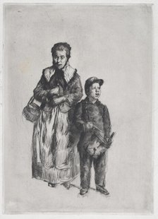 Chanteurs des rues, grande pièce, 1872. Creator: Marcellin-Gilbert Desboutin.