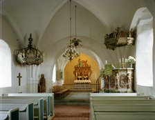 Interior of Perstorp church, Perstorp, Sweden.  Creator: Unknown.