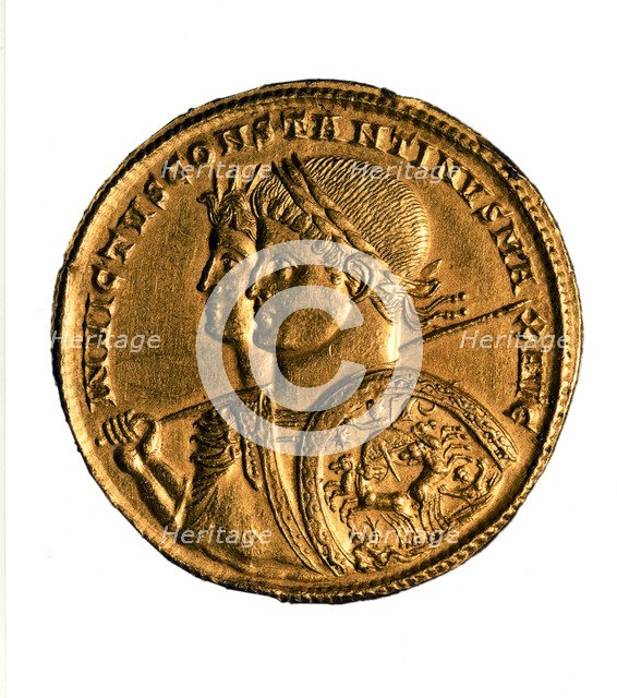Solidus of Emperor Constantine I, 4th century.