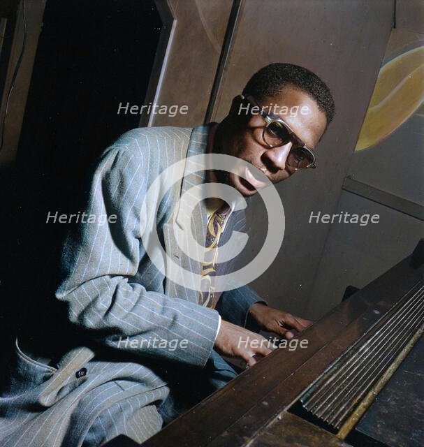 Portrait of Thelonious Monk, Minton's Playhouse, New York, N.Y., ca. Sept. 1947. Creator: William Paul Gottlieb.