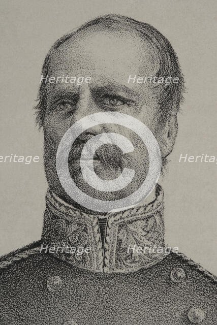 Rafael Maroto (1783-1847), Spanish military who fought on the Carlist faction during the 1st...,1869 Creator: Jose Cuevas.