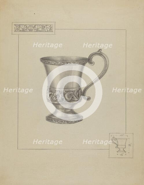 Silver Cup, c. 1936. Creator: Herman Bader.