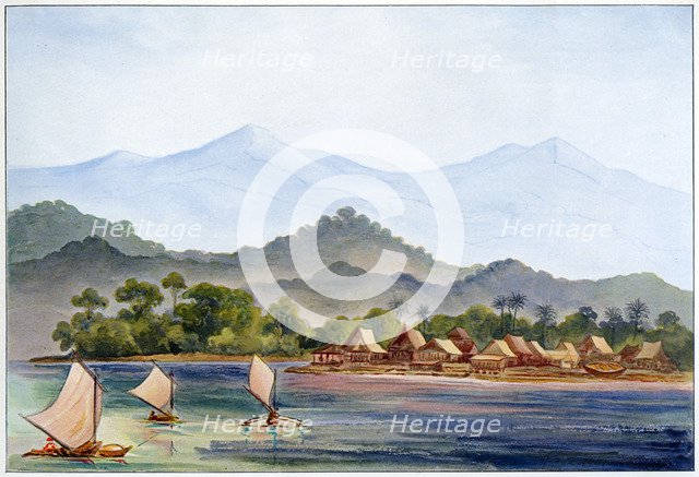 Village, Sumatra, Indonesia, 1906. Artist: Ernst Haeckel