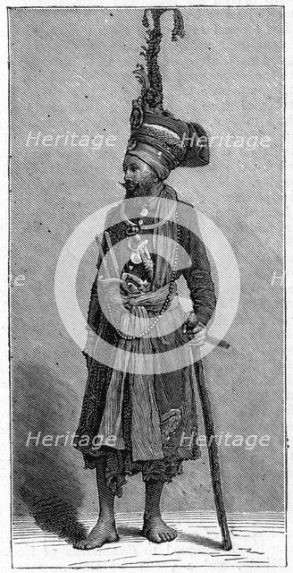 'Sikh chief', 1886. Artist: Unknown