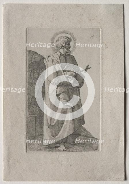 St. Philip Neri , 1826. Creator: Johann Friedrich Overbeck (German, 1789-1869); Carl Schulze.