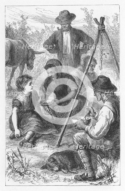 Scene from The Mill on the Floss by George Eliot, c1880. Artist: Walter-James Allen