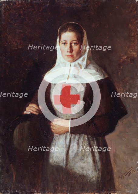 A nurse, 1886. Artist: Yaroshenko, Nikolai Alexandrovich (1846-1898)