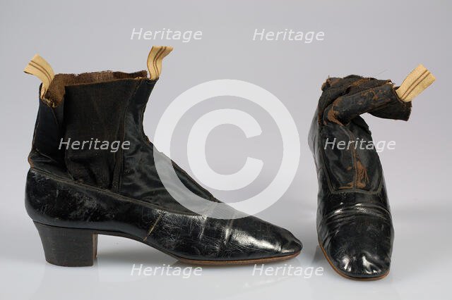 Wedding boots, Belgian, 1871. Creator: Unknown.