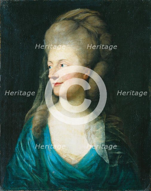 Portrait of Johanna Henriette Louise Countess of Bestucheff-Rumin, née von Carlowitz, 1770-9. Creator: Anton Graff.