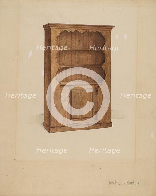 Dresser or Cupboard, 1936. Creator: Irving I. Smith.