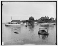 Appledore (House) hotel and landing, Isles of Shoals, N.H. i.e. Maine, between 1901 and 1906. Creator: Unknown.