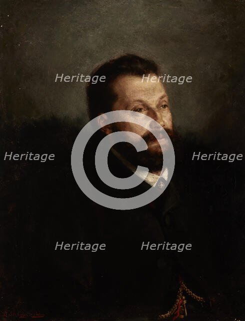 Portrait of Michal Balucki, c1890. Creator: Leonard Stroynowski.