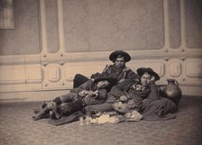 Hirten / Pifferari mit Brotzeit, ca. 1864. Creator: Jacob Wothly.