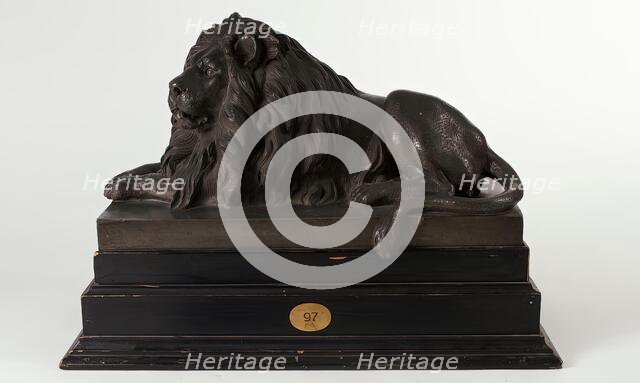 Resting Lion, 1850. Creator: Anton Dominik Fernkorn.