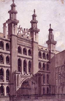 Guildhall, London, c1800. Artist: Charles Tomkins