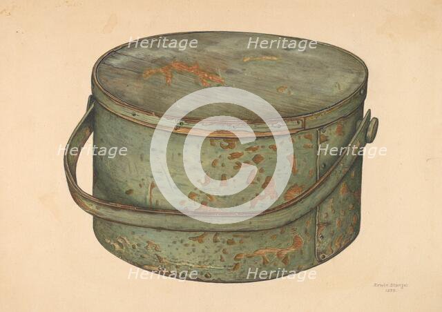 Sugar Pail with Cover, 1939. Creator: Erwin Stenzel.