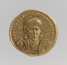 Gold Solidus of Constantine II, Byzantine, 337-361. Creator: Unknown.