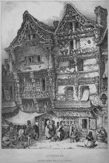 'Abbeville, Maison Grande, Rue de la Tarterie', early 19th century. Creators: Harry Willson, Godefroy Engelmann.