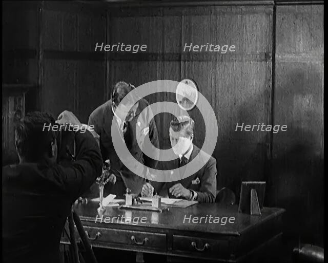 Prince of Wales (the Future Edward VIII) Recording a Charity Appeal In a Film Studio, 1920s. Creator: British Pathe Ltd.