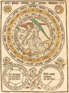 An Easter Calendar Beginning with the Year 1466, 1466. Creator: Unknown.