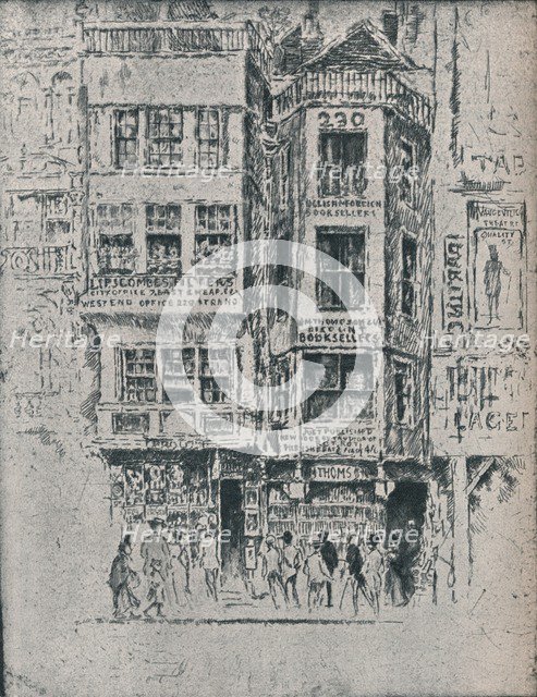 Old Strand Shops, c1900, (1906-7). Artist: Joseph Pennell
