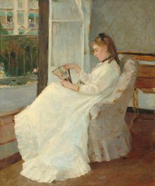 The Artist's Sister at a Window, 1869. Creator: Berthe Morisot.