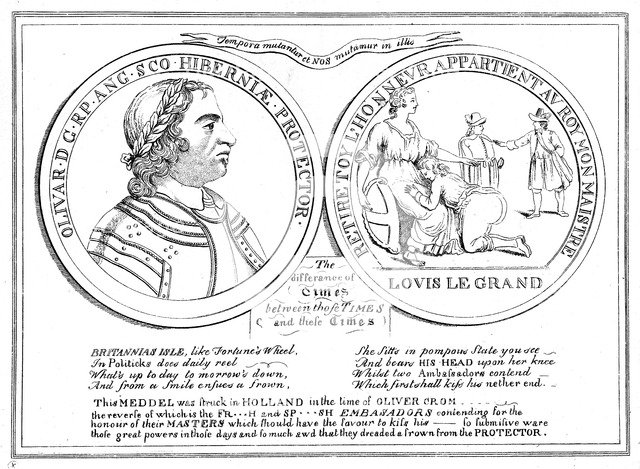 Medal from the time of Oliver Cromwell, 17th century. Artist: Unknown