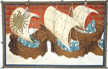 Richard II's and his fleet landing Milford Haven, 19th Century.