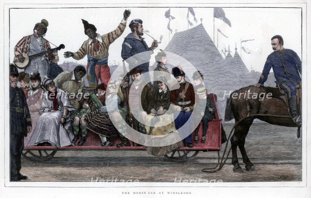 'The Horse Car at Wimbledon', 1872. Artist: Unknown