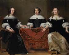 Portrait of the Three Patrons of the Leprozenhuis, Amsterdam, c.1668-c.1671. Creator: Ferdinand Bol.