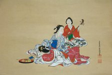 Three Beauties, 18th century. Creator: Nishikawa Sukenobu.