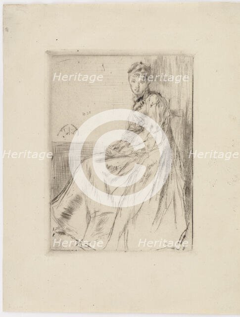 The Letter (Maud, seated), 1873. Creator: James Abbott McNeill Whistler.