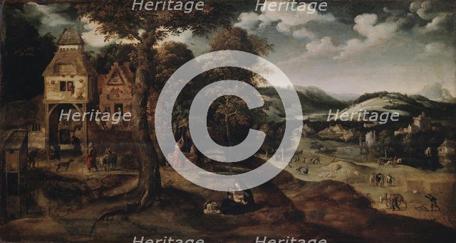 Landscape with the Flight into Egypt, ca 1524. Artist: Patinir, Joachim (ca. 1480-1524)