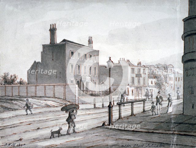 View of Upper Street, Islington, London, 1840.            Artist: CH Matthews