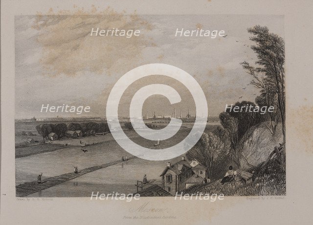 View of Moscow from the Neskuchny Garden, 1836.