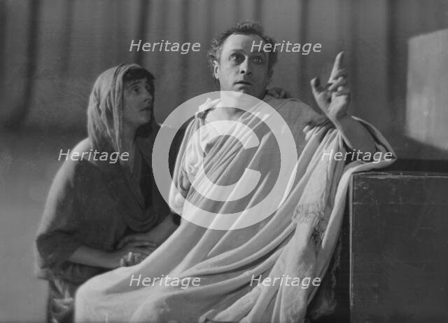 Scenes from Aedipus, a play by Augustin Duncan, between 1915 and 1921. Creator: Arnold Genthe.