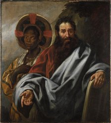 Moses and his Ethiopian wife Zipporah, Between 1645 and 1649. Creator: Jordaens, Jacob (1593-1678).