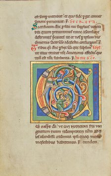 Inhabited Initial C; Stammheim Missal, probably 1170s. Creator: Unknown.