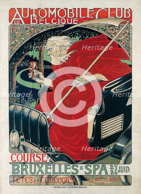 Automobile Club Belgique. Course Bruxelles - Spa, 1898. Creator: Gaudy, Georges (1872-1940).